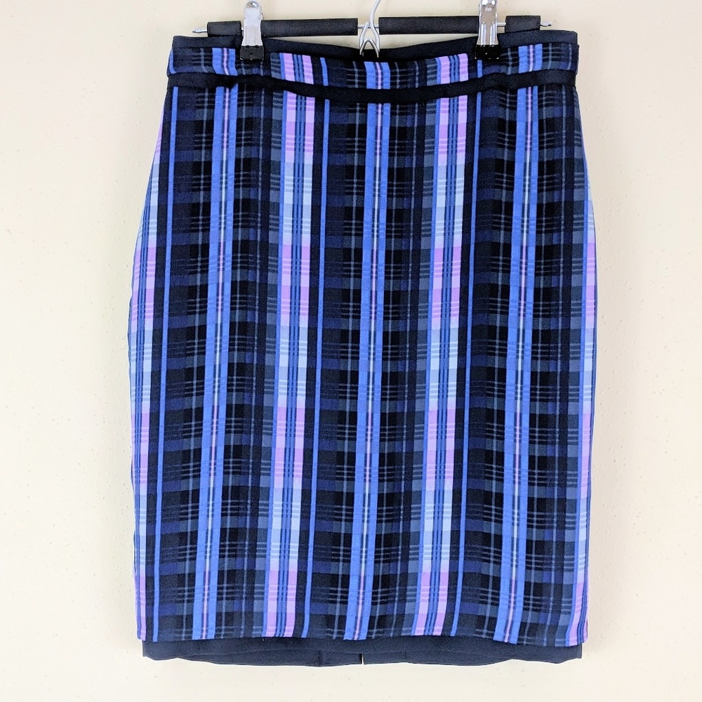 Banana Republic Plaid Pencil Skirt 4P